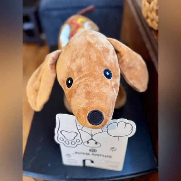 Large Hot Dog Dachshund Plush Squeaky Toy – Dachshund | Pet Gift - Picture 3 of 6